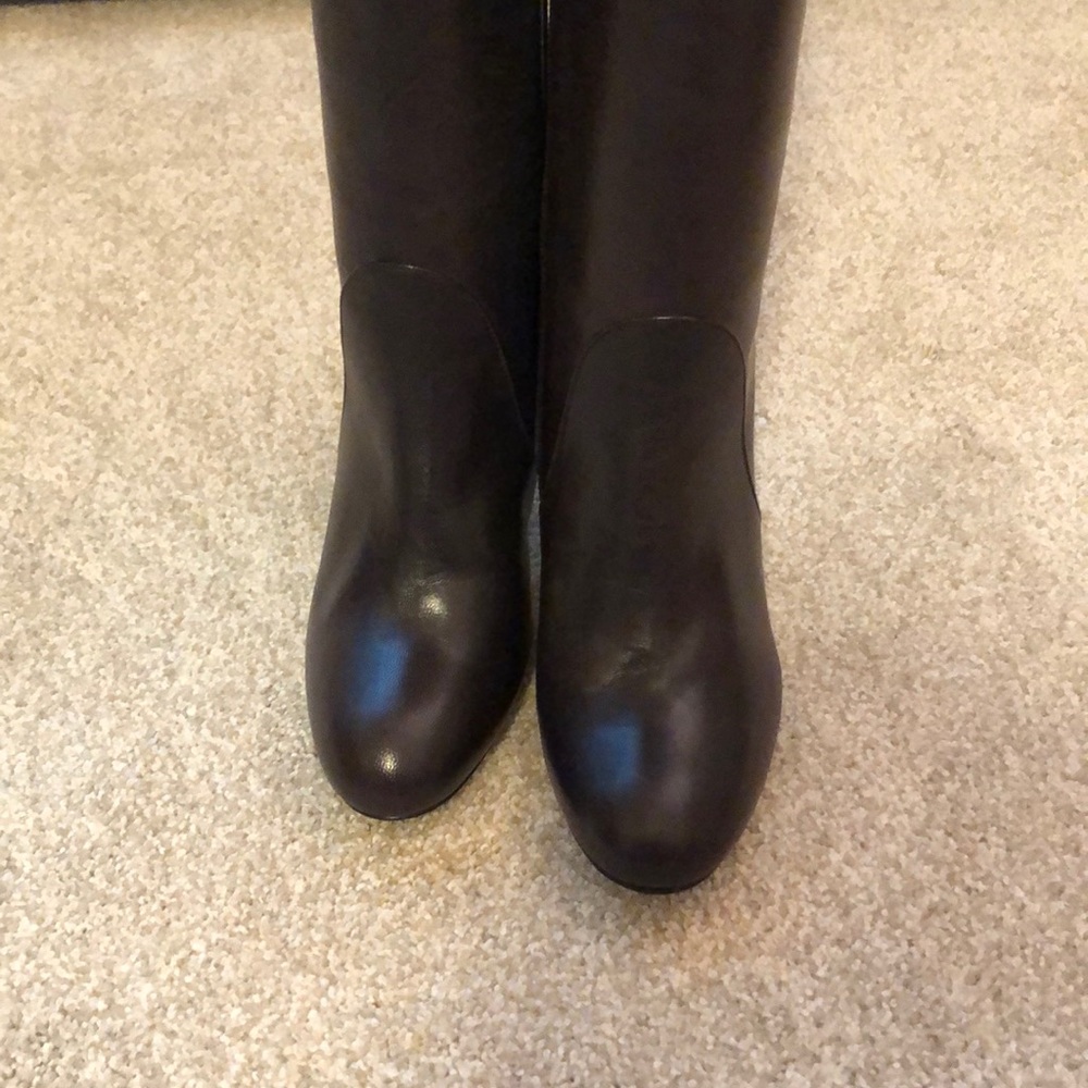 Stuart Weitzman Leather Boots. Sz 37. Brown. New! - Picture 3 of 10